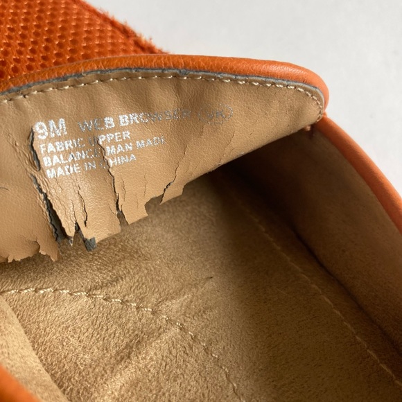 Aerosoles Orange Fabric Flats Loafers size 9 - Picture 12 of 15